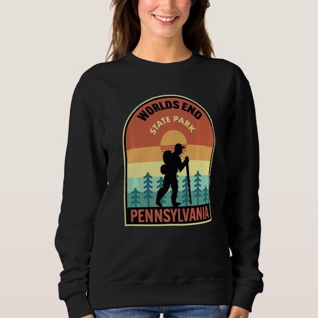 Camiseta Worlds End State Park PA Retro   (Frente)
