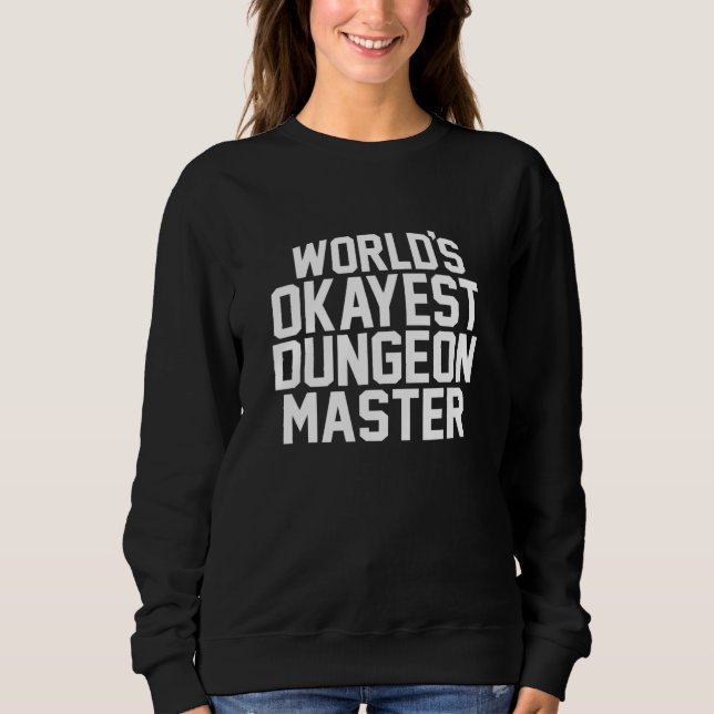Camiseta Worlds Okayest Dm D20 Tabletop Rpg Dungeon Retro (Frente)