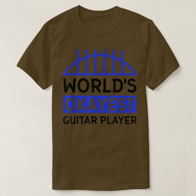 Camiseta World's okayest guitar player 3510 (Frente do Design)