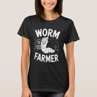 Camiseta Worm Farmer Earthworm Garden Composting