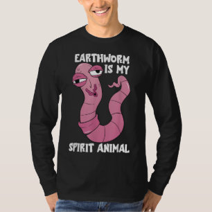 Camiseta Worm Farmer Spirit Animal Compost Vermelhos Wiggle