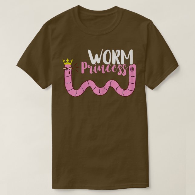 Camiseta Worm Farmer Worm Princess Vermiculture Farming Cro (Frente do Design)