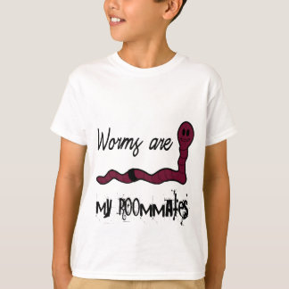 Camiseta Worms are my roommates