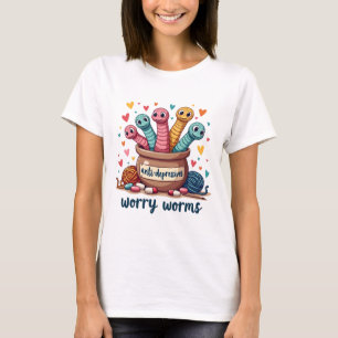 Camiseta Worms Preocupados