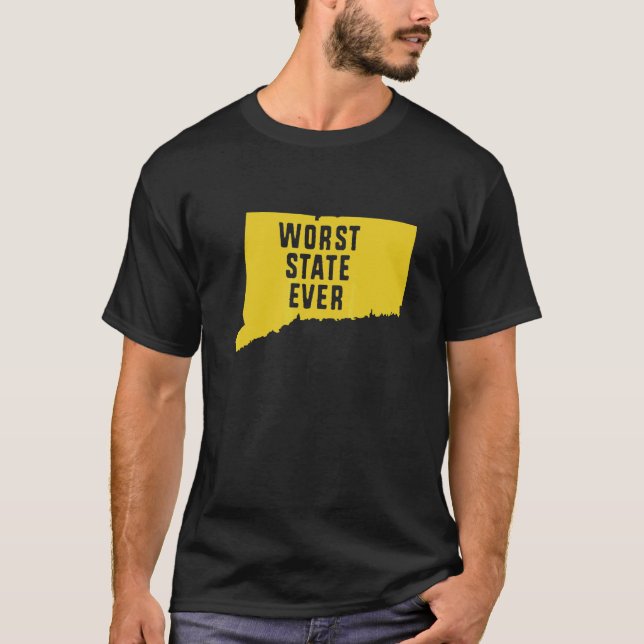 Camiseta Worst State Ever Connecticut (Frente)