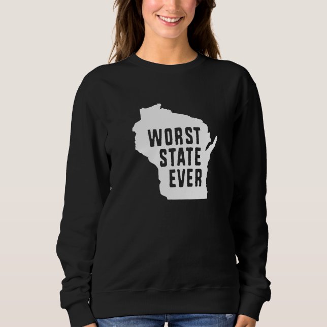Camiseta Worst State Ever Wisconsin  1 (Frente)