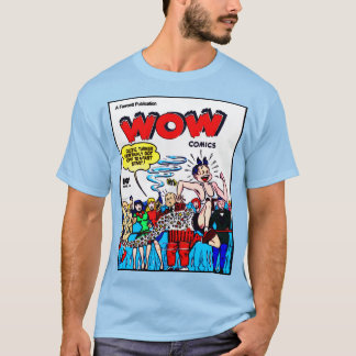 Camiseta WOW Comics dos anos 40