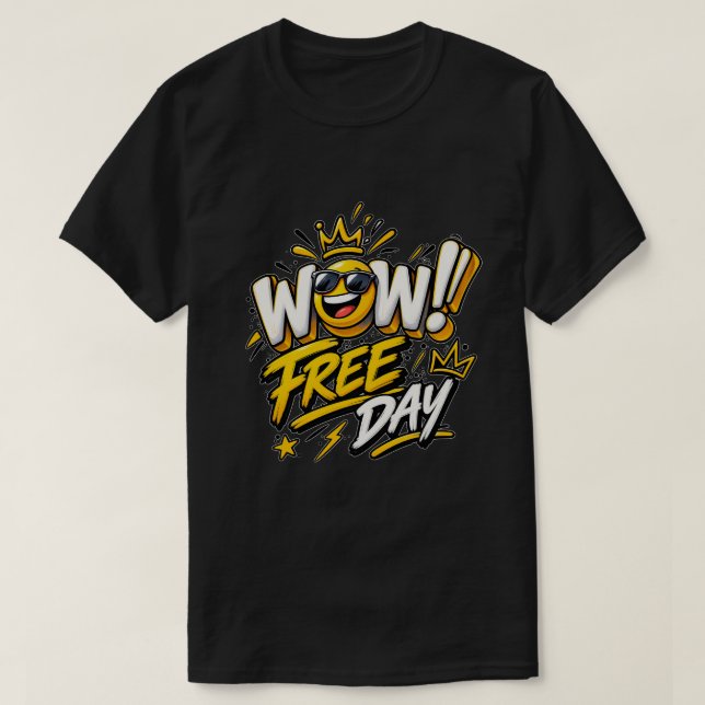 Camiseta Wow Dia Livre (Frente do Design)