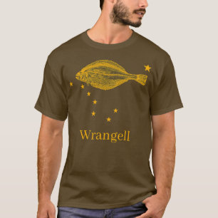 Camiseta Wrangell Alaska - Bandeira do Alasca - Pesca Halib
