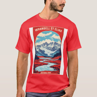 Camiseta Wrangell Rua Elias National Park Alaska USA Vintag