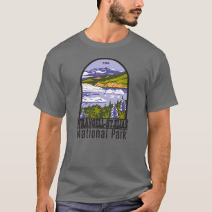 Camiseta Wrangell Rua Elias National Park Nizina Lake Alask