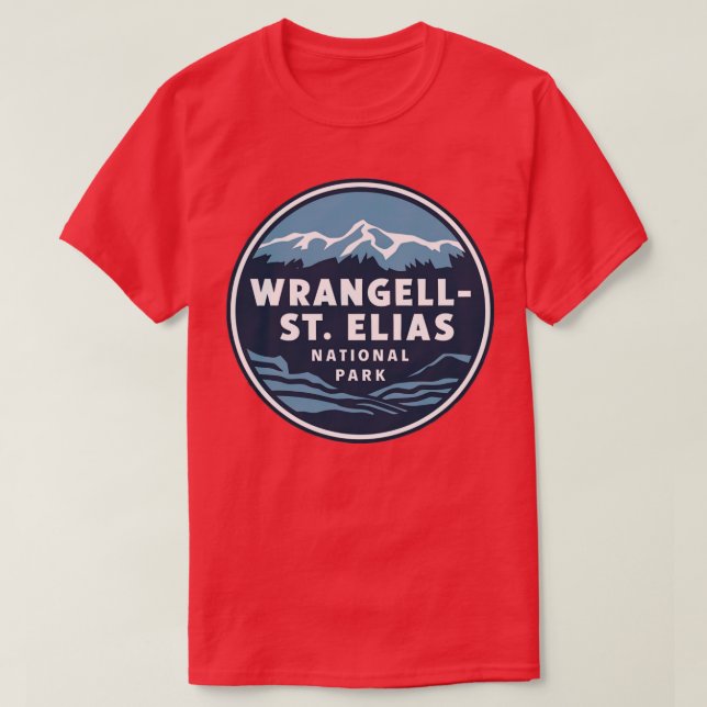 Camiseta Wrangell Rua Elias National Park TShirt (Frente do Design)