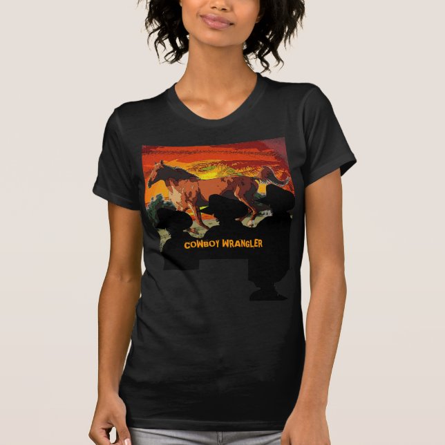 Camiseta Wrangler do vaqueiro (Frente)