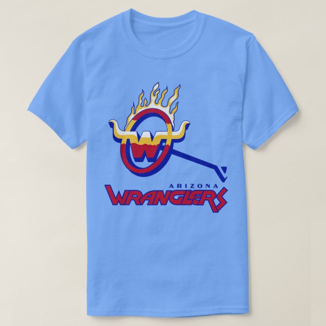 Camiseta Wranglers de Arizona com defeito USFL 1983 (Frente do Design)