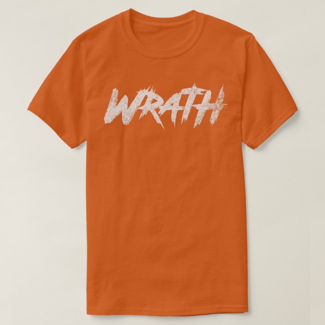 Camiseta Wrath Vintage Typografia (Frente do Design)