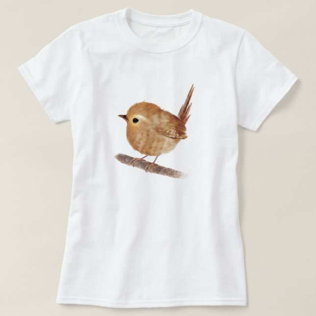 Camiseta Wren Bird (Frente do Design)