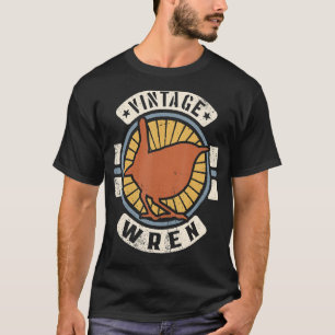 Camiseta Wren Bird Vintage Classic Retro 60s 70s Animal