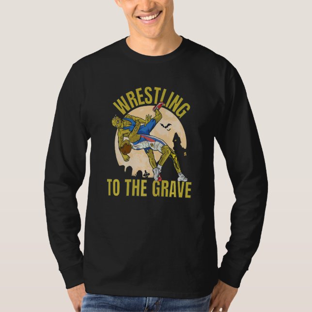 Camiseta Wrestling To The Grave Zombies Wrestling (Frente)
