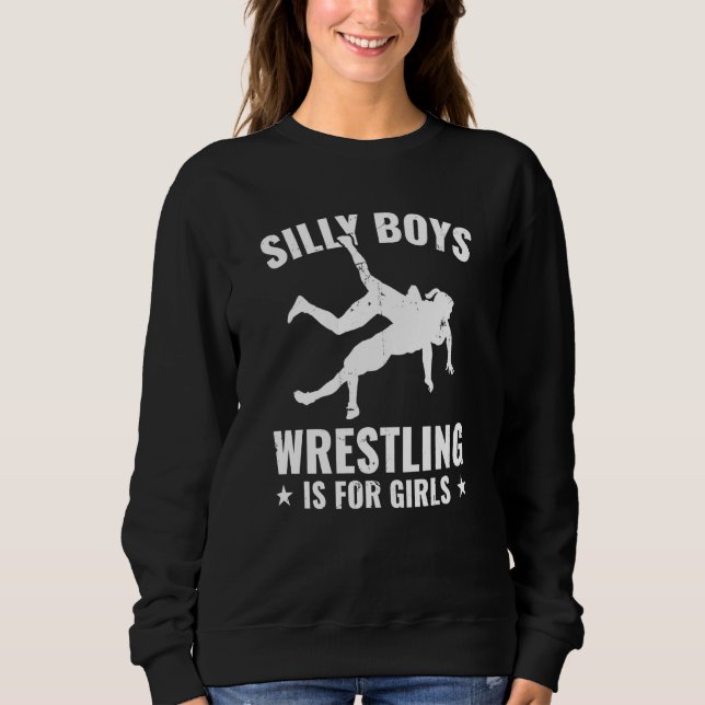 Camiseta Wrestling Wrestler Is For Girls Wrestle (Frente)