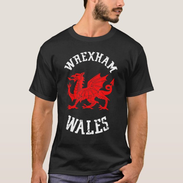 Camiseta Wrexham Wales Retro Vintage (Frente)