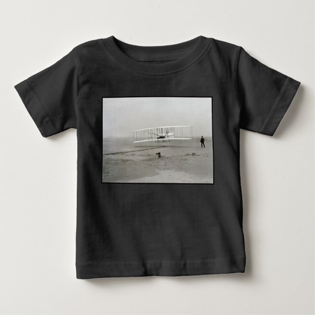 Camiseta Wright Brothers Flyer First Plane Flight Aviation (Frente)