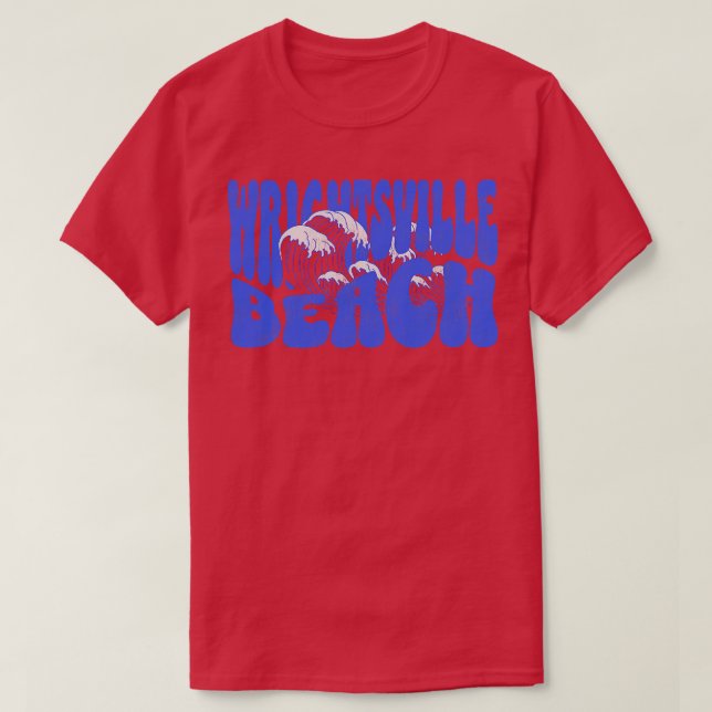 Camiseta Wright tsville Beach NC Summertime VacationWaves (Frente do Design)