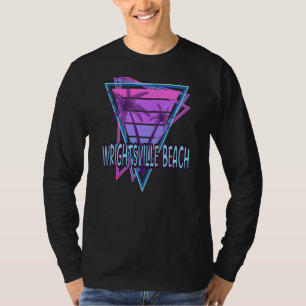 Camiseta Wright tsville Beach Vacation Vaporwave Aestética