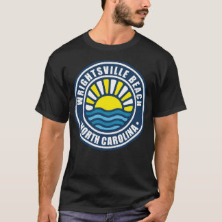 Camiseta Wright tsville BeachNorth Carolina Retro Sunset