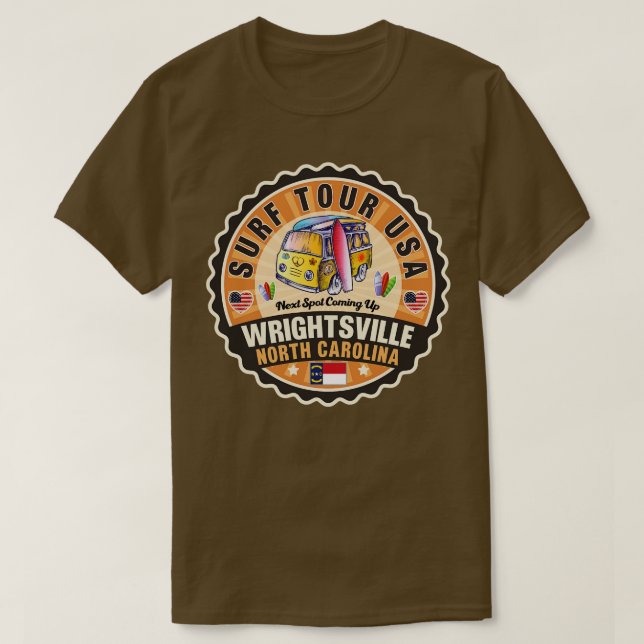 Camiseta Wright tsville North olina 2 (Frente do Design)