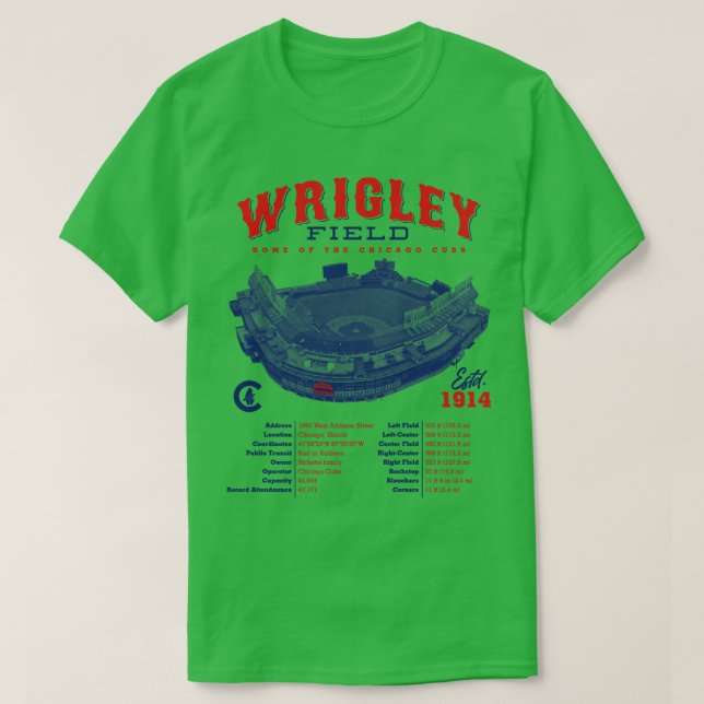 Camiseta Wrigley Field (Frente do Design)