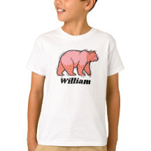 Write your name on this pink Bear Pop Art