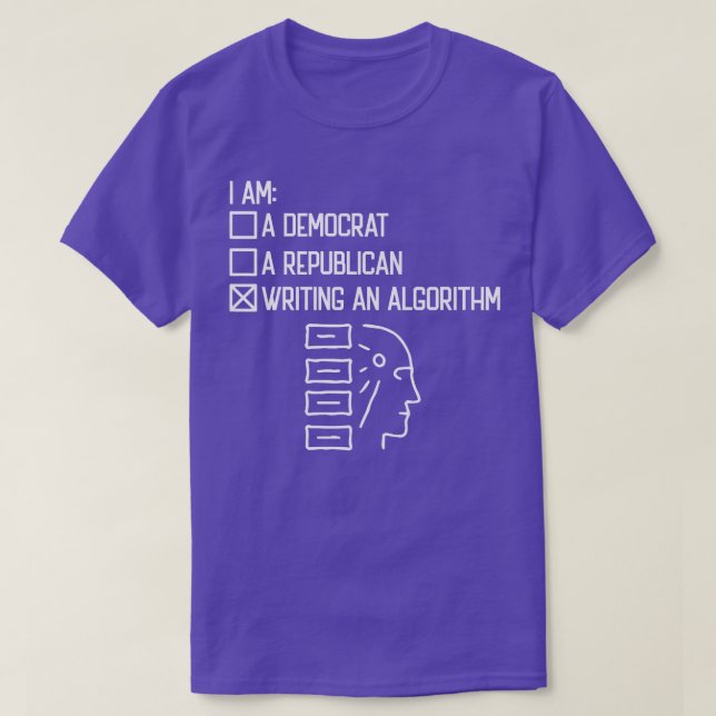 Camiseta Writing An Algorithm - Data Scientist Engineer Dat (Frente do Design)