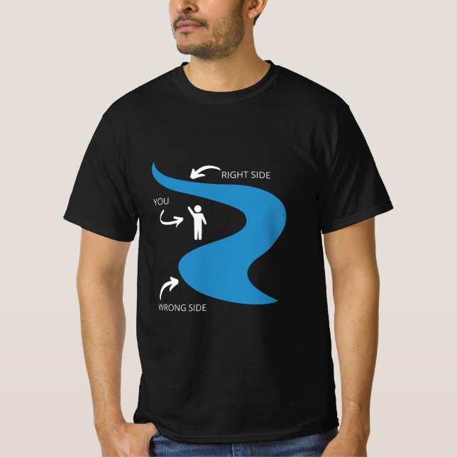 Camiseta Wrong side of the river (Frente)