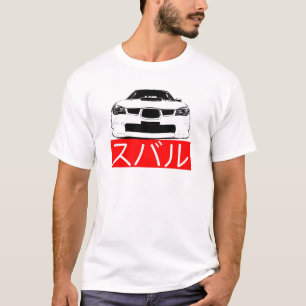 Camiseta WRX STI White Japonês Lettering