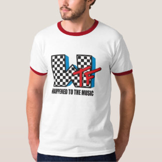 Camiseta WTF aconteceu à música