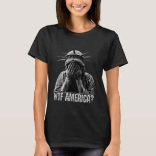 Camiseta WTF América Chorona Estátua da Liberdade Política