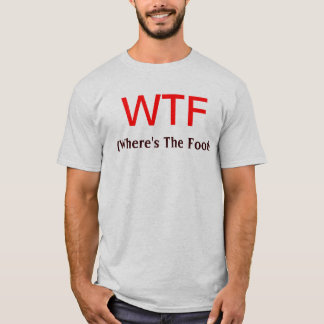 Camiseta WTF (onde é a comida)