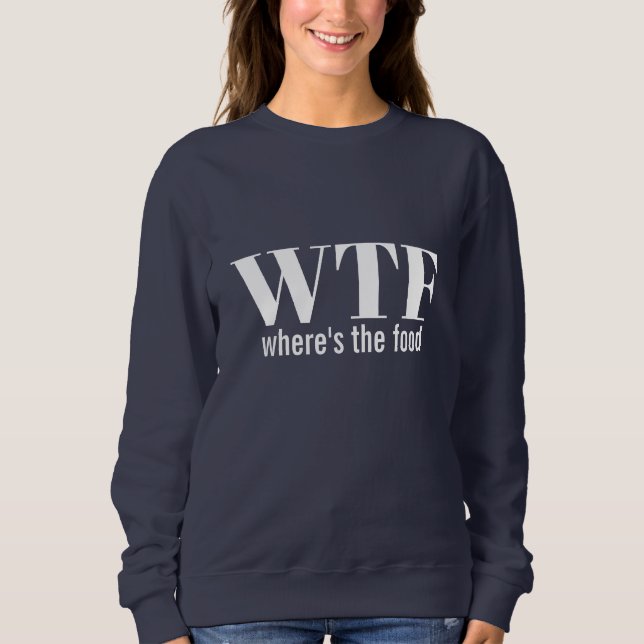 Camiseta WTF - onde está a comida (Frente)