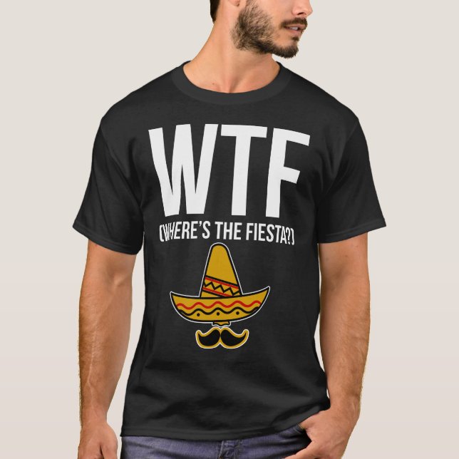 Camiseta WTF onde está a festa? (Frente)