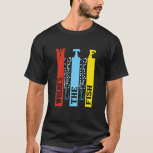 Camiseta Wtf Onde Está A Pesca De Peixes