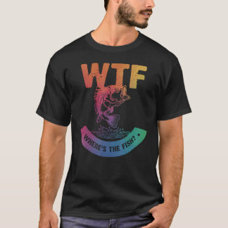Camiseta WTF Onde estão os pescadores pescando mariscos pes