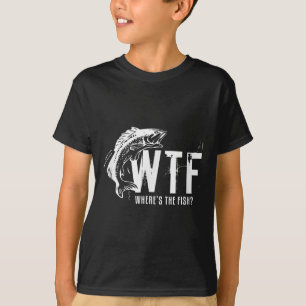 Camiseta Wtf Onde O Peixe Enche A Pesca Engraçada