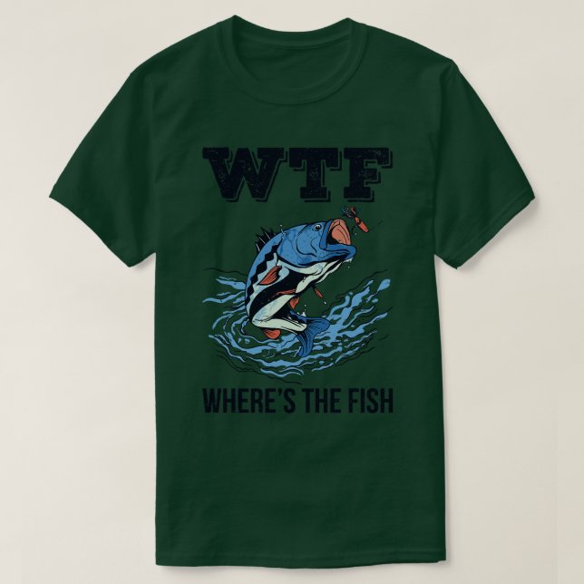 Camiseta WTF Onde O Peixe II (Frente do Design)