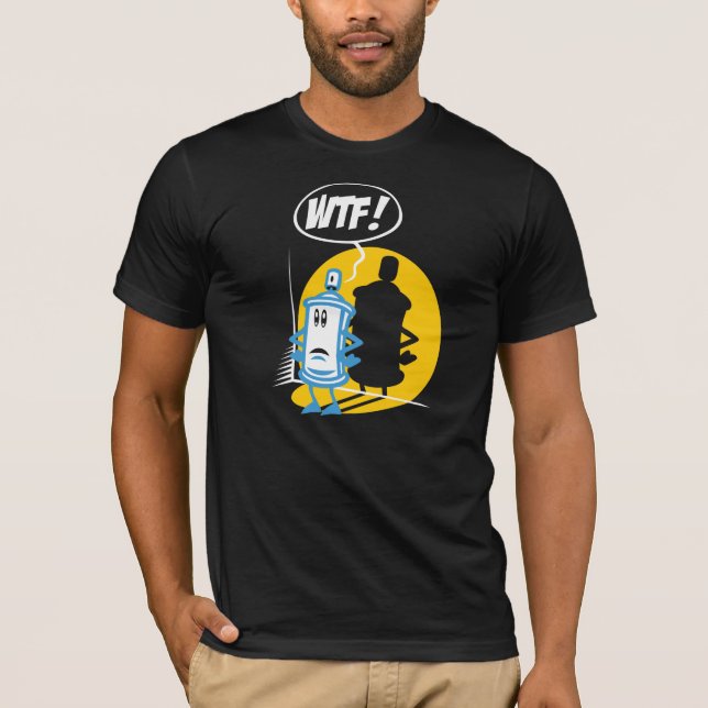Camiseta WTF paint spray (Frente)