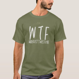 Camiseta WTF Wanderlust Toma Viagem de Retirada de Voo