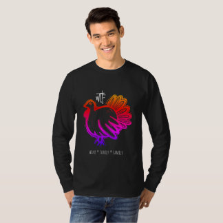 Camiseta WTF Wine Turkey Family Rainbow