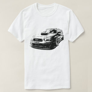 Camiseta WTI de Subaru Impreza Wrx da imagem do vetor