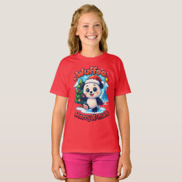 Camiseta Wuffoo Poppi Merry Natal Kawaii 3D Feriado