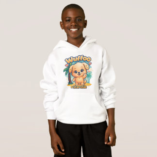 Camiseta Wuffoo Starssie Kawaii Cachorrinho Ilha Tropical