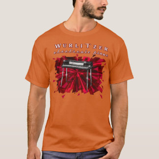 Camiseta Wurlitzer Piano Elétrico 1970s design
